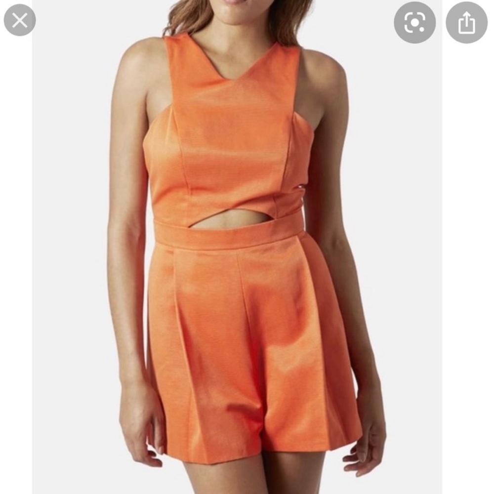 TOPSHOP CUTOUT ROMPER